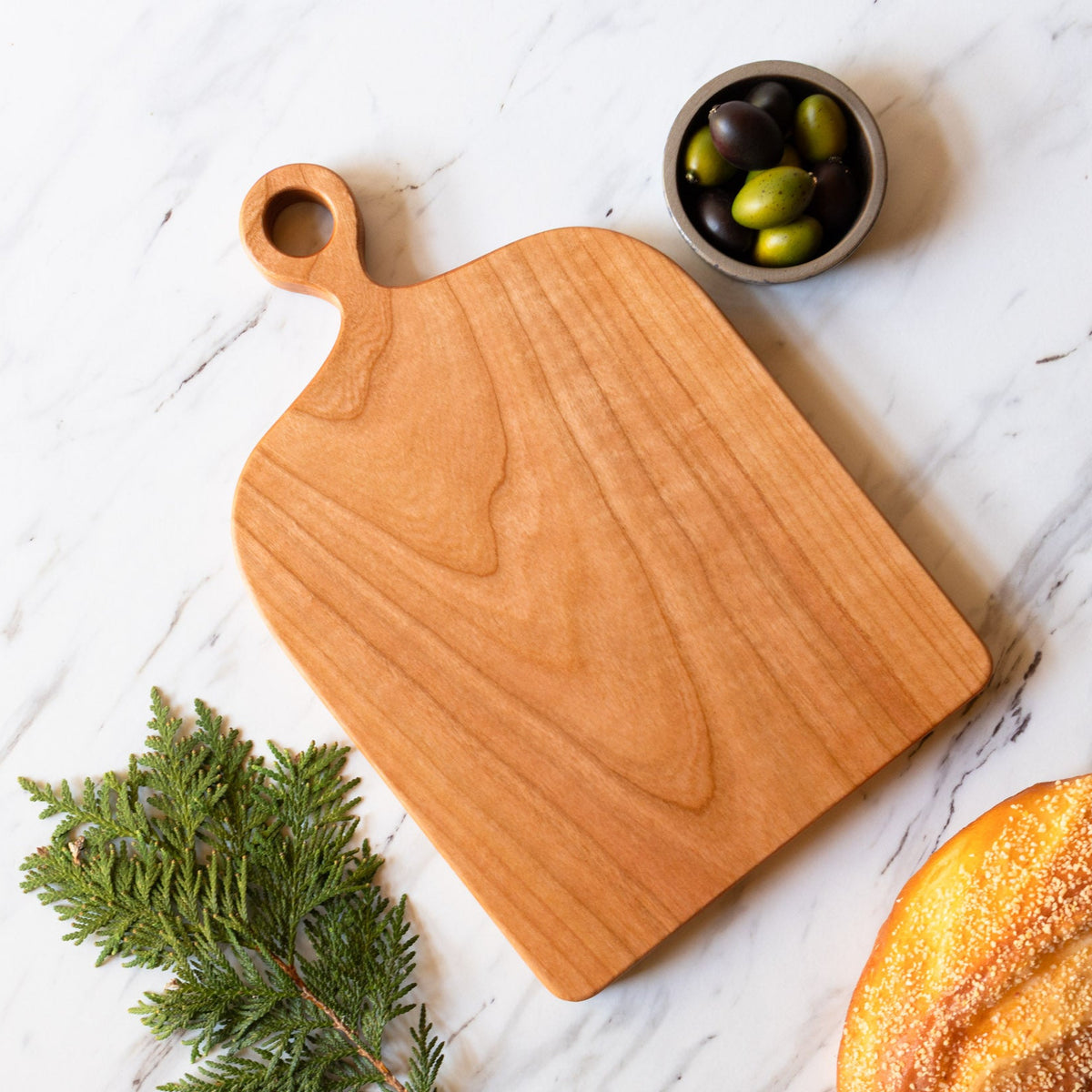 Adirondack Kitchen Small Cutting Board - Sandwich Bell - Cherry Wood