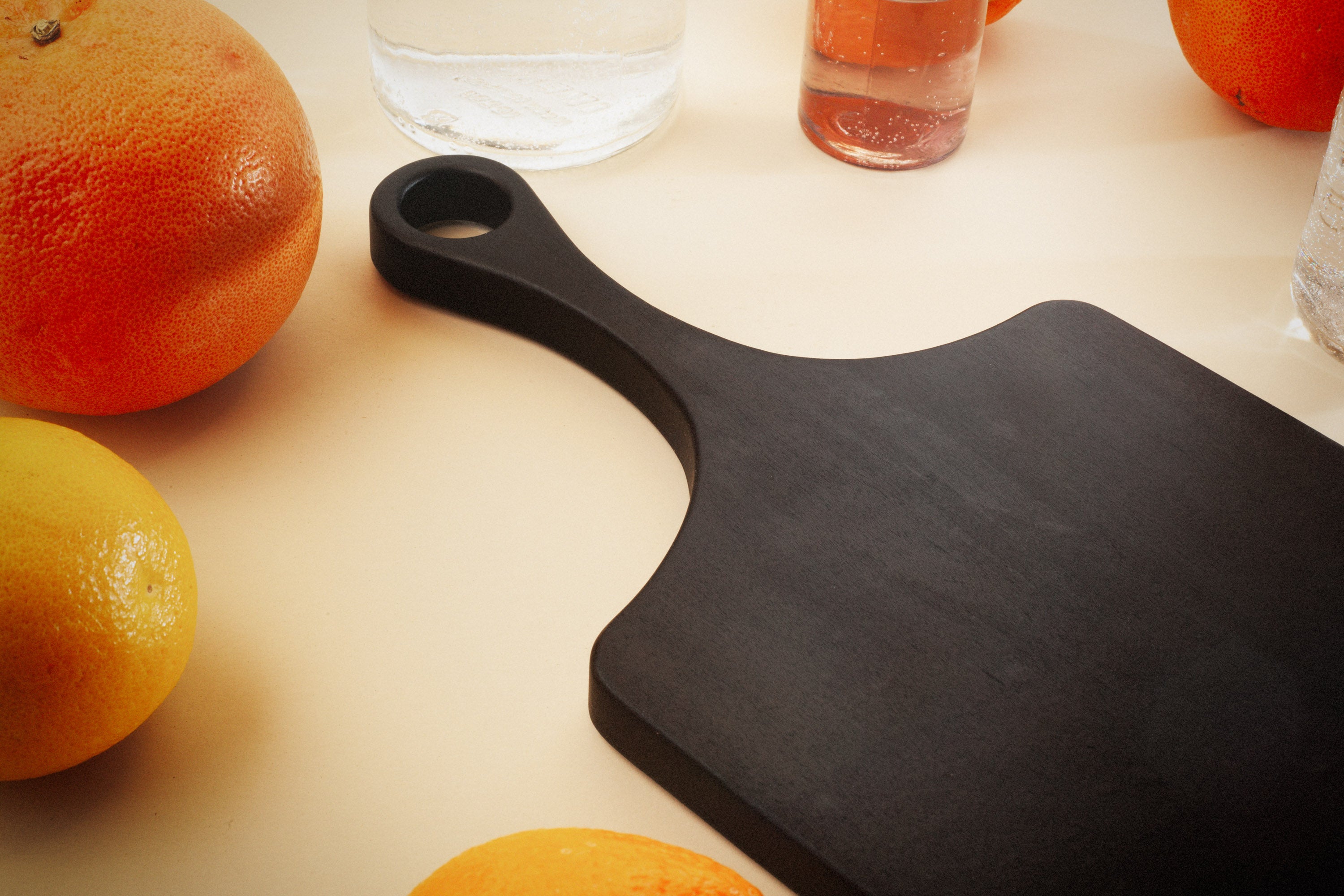 Shou Sugi Ban Wood Cutting Board with Handle Paddle Board