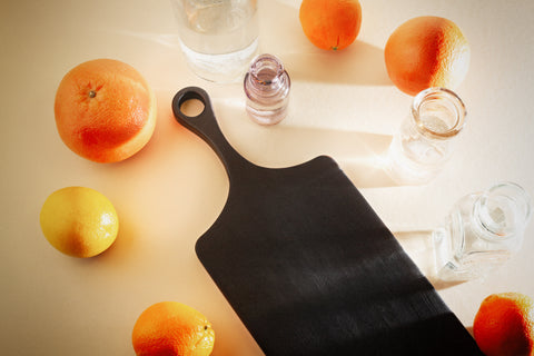 Shou Sugi Ban Wood Cutting Board with Handle | Paddle Board