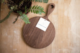 Wagner Round Wood Serving/Cutting Board with Long Handle