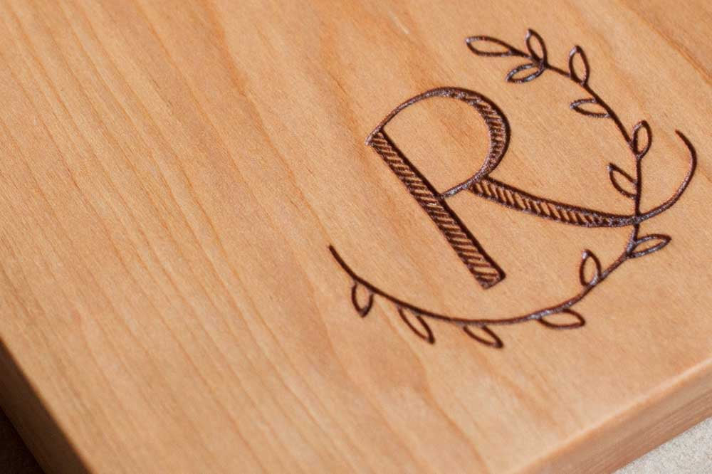 Monogram, Custom Engraved, Laser Engraved, Personalized Board -(Board –  Adirondack Kitchen